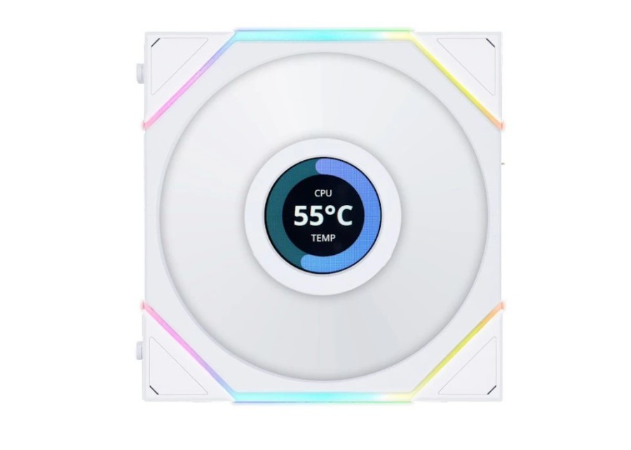 Lian Li UNI Fan TL LCD 120 White (3 шт.) (G99.12TLLCD3W.00)