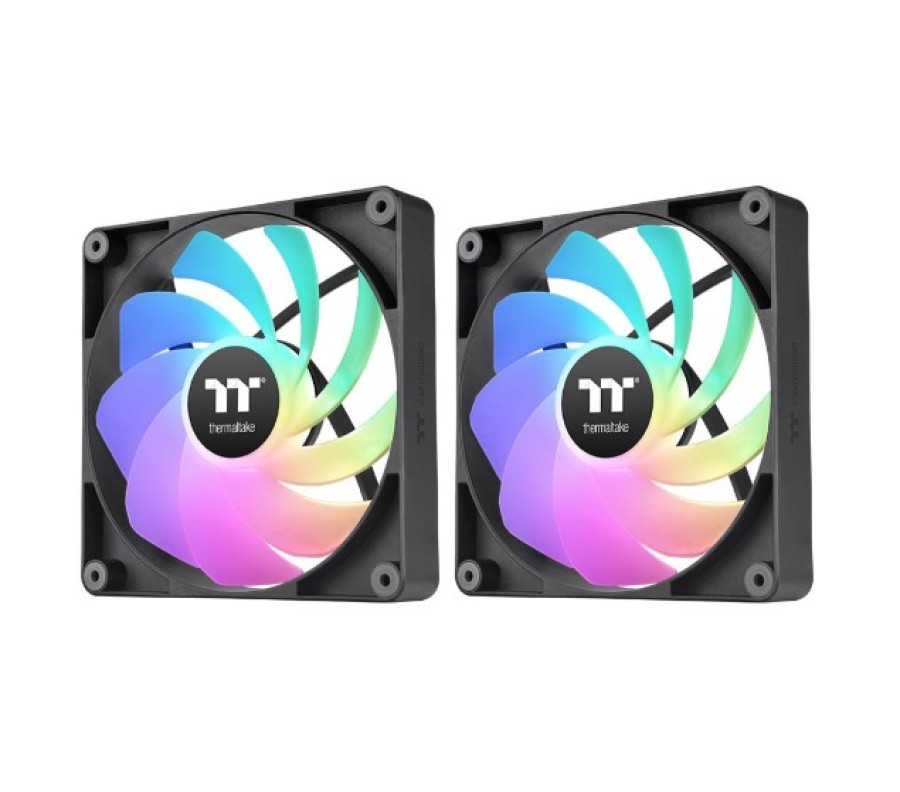 Thermaltake CT140 Reverse ARGB Sync Fan Black (2-Fan Pack) (CL-F174-PL14SW-A)