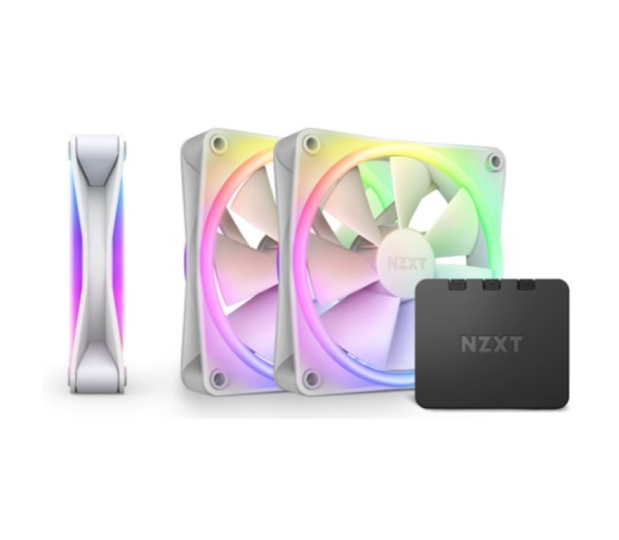 NZXT F120 RGB DUO White (3 шт.) (RF-D12TF-W1)