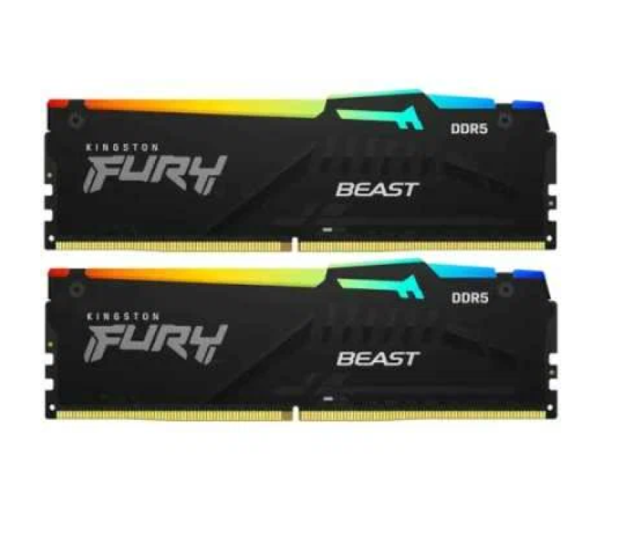 Kingston Fury Beast RGB 64GB Kit of 2 5200 МГц DDR5 CL40 (KF552C40BBAK2-64)