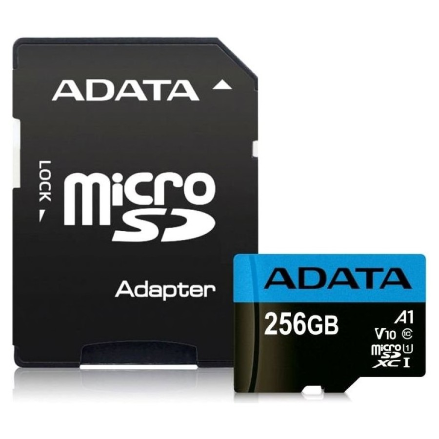 ADATA Premier microSDXC UHS-I Class 10 256GB + SD adapter (AUSDX256GUICL10A1-RA1)