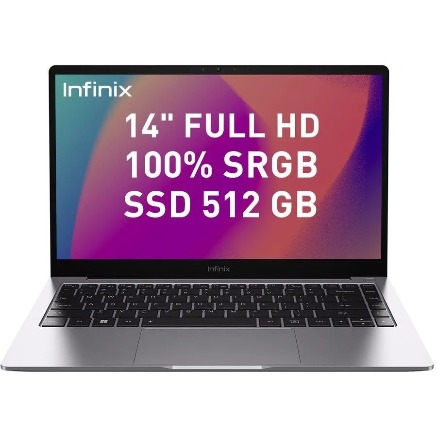 Infinix Inbook XL23 Intel Core i5 1155G7 2500MHz/14"/1920х1080/8GB/512GB SSD/Intel Iris Xe Graphics/Wi-Fi/Bluetooth/Windows 11 Home (71008300932) Grey
