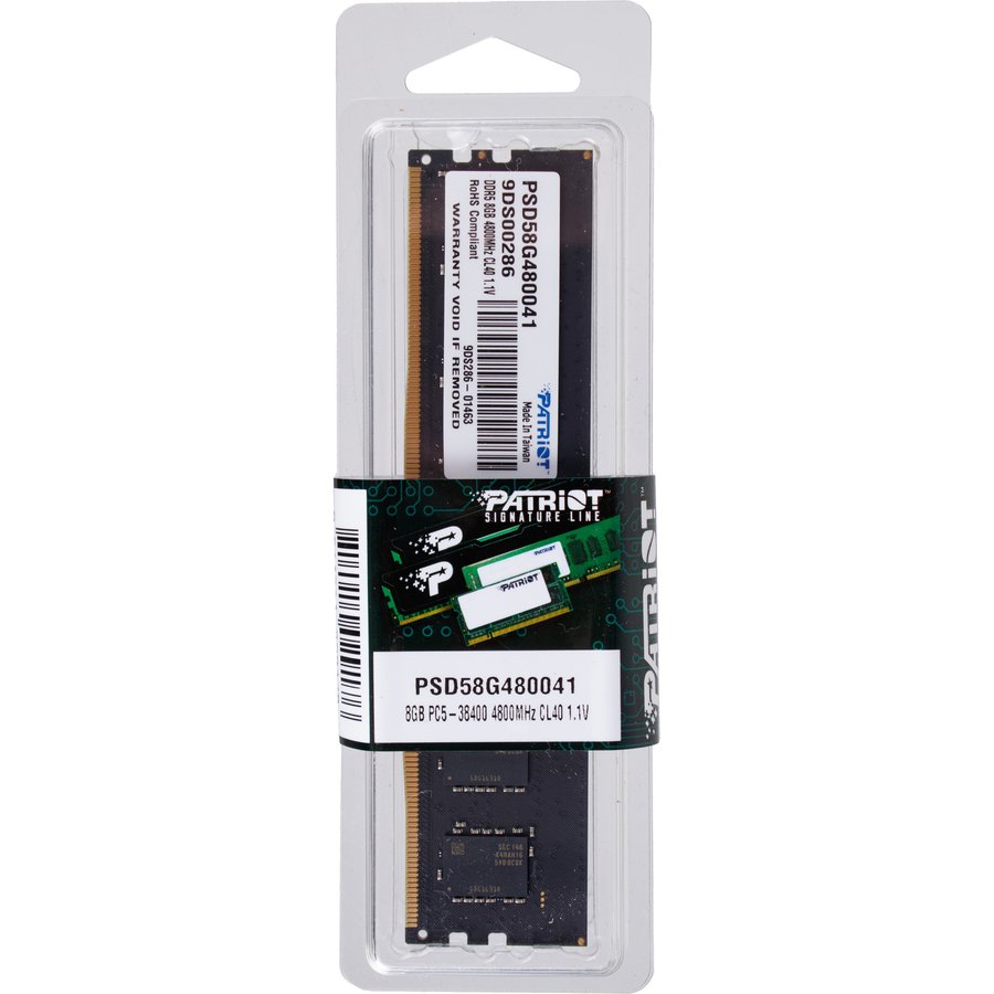Patriot Memory 8GB 1шт. DDR5 DIMM (PSD58G480041)
