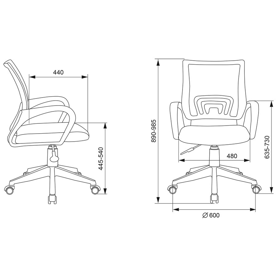 Бюрократ CH-W695NLT (CH-W695NLT/PK/TW-13A) Розовый