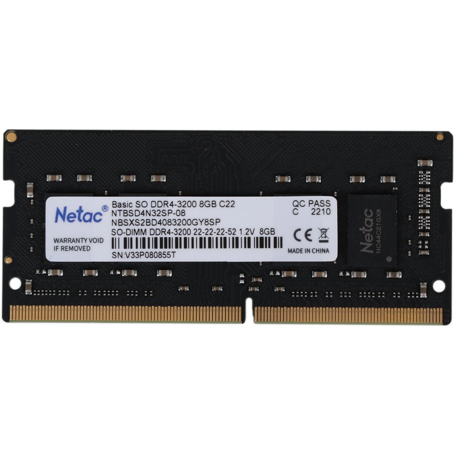 Netac 8 ГБ DDR4 3200 МГц SODIMM (NTBSD4N32SP-08)