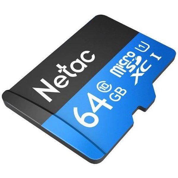 Netac P500 64Gb MicroSD + SD адаптер (NT02P500STN-064G-R)