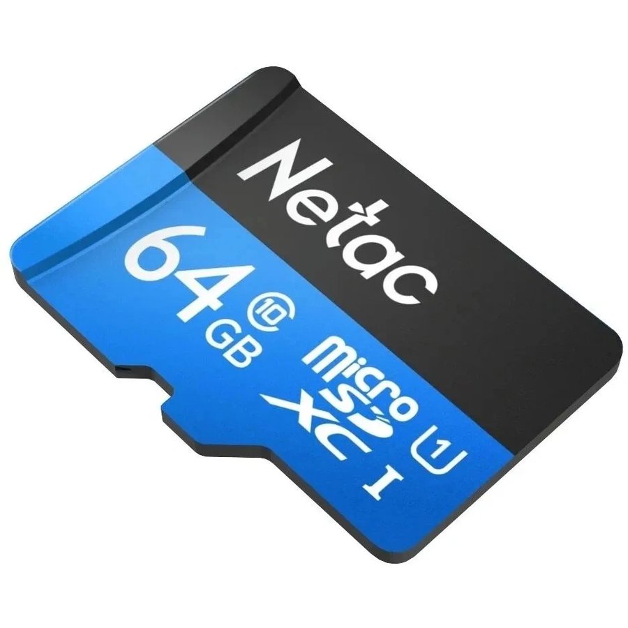 Netac P500 64Gb MicroSD + SD адаптер (NT02P500STN-064G-R)