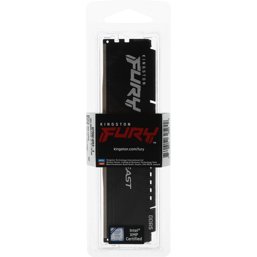 Kingston Fury Beast 8 ГБ DDR5 CL40 DIMM (KF556C40BB-8)