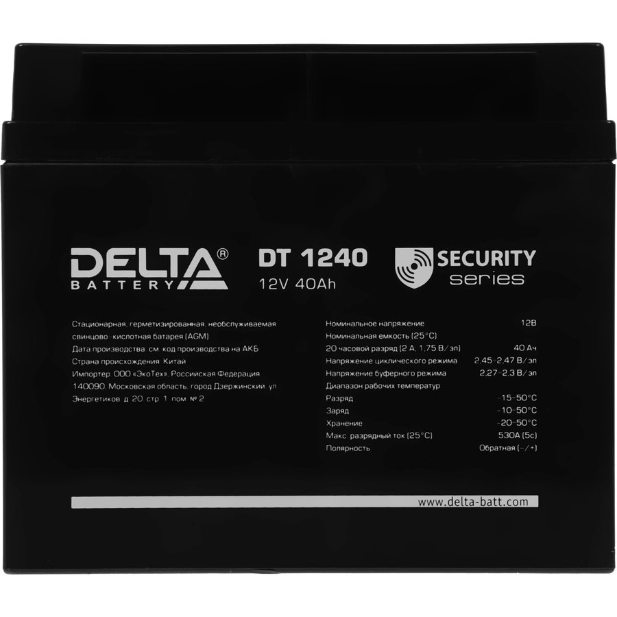 DELTA DT 1240 40 А·ч (DT 1240)