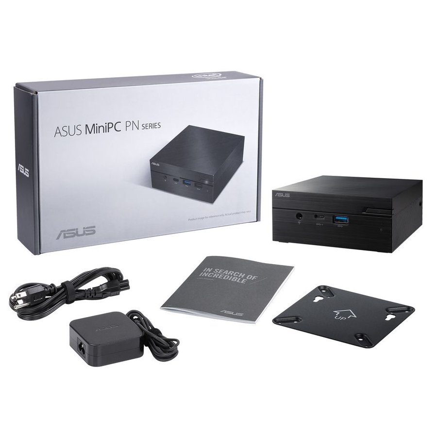 ASUS Mini PC PN41 Intel Celeron N4505 2000 МГц/не установлен DDR4/не установлен SSD/DVD нет/Intel UHD Graphics 630/Без ОС (90MR00IA-M00810) Черный