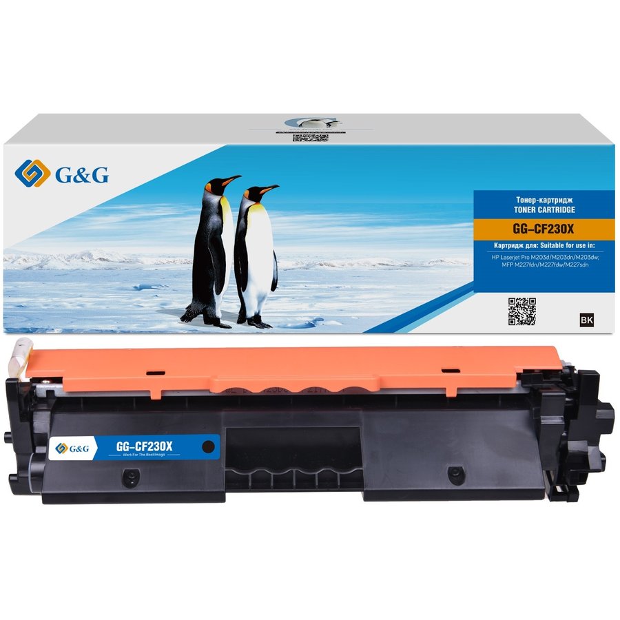 G&G GG-CF230X чёрный (3500 страниц) для HP LaserJet Pro M203d/dn/dw, MFP M227fdn/fdw/sdn