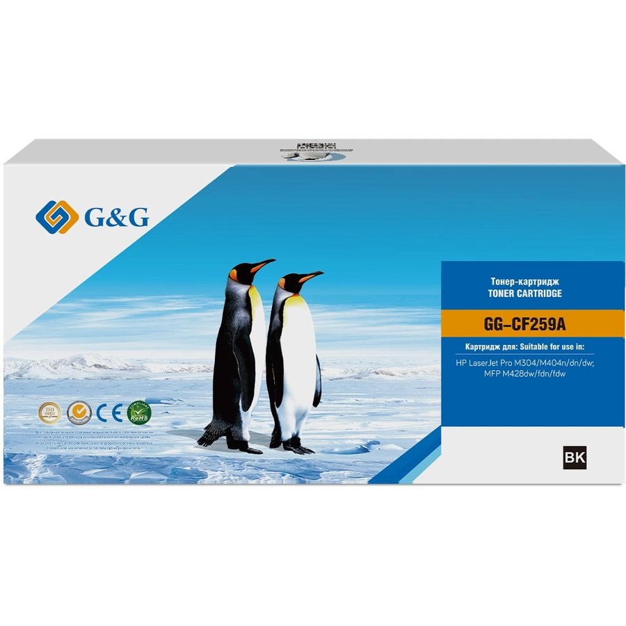 G&G GG-CF259A Черный (3000 стр) для НР LaserJet Pro M304, 404n/dn/dw, MFP M428dw/fdn/fdw
