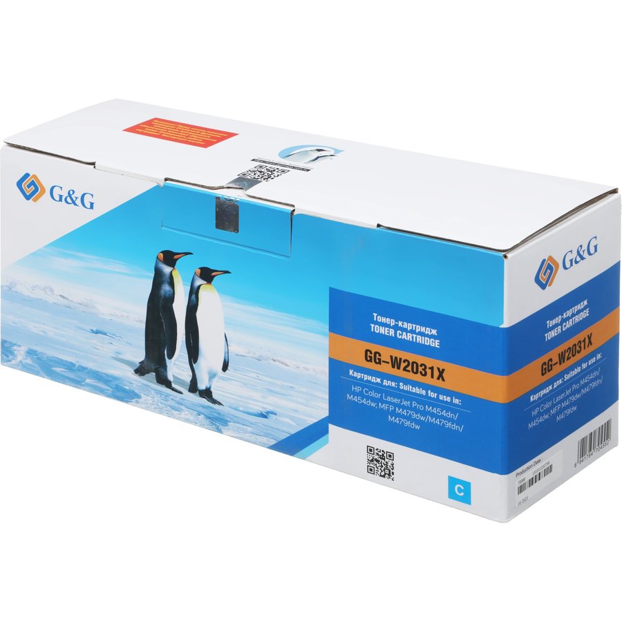 G&G GG-W2031X голубой (6000 стр) для HP Color LaserJet Pro M454dn/dw, MFP479dw/fdn/fdw