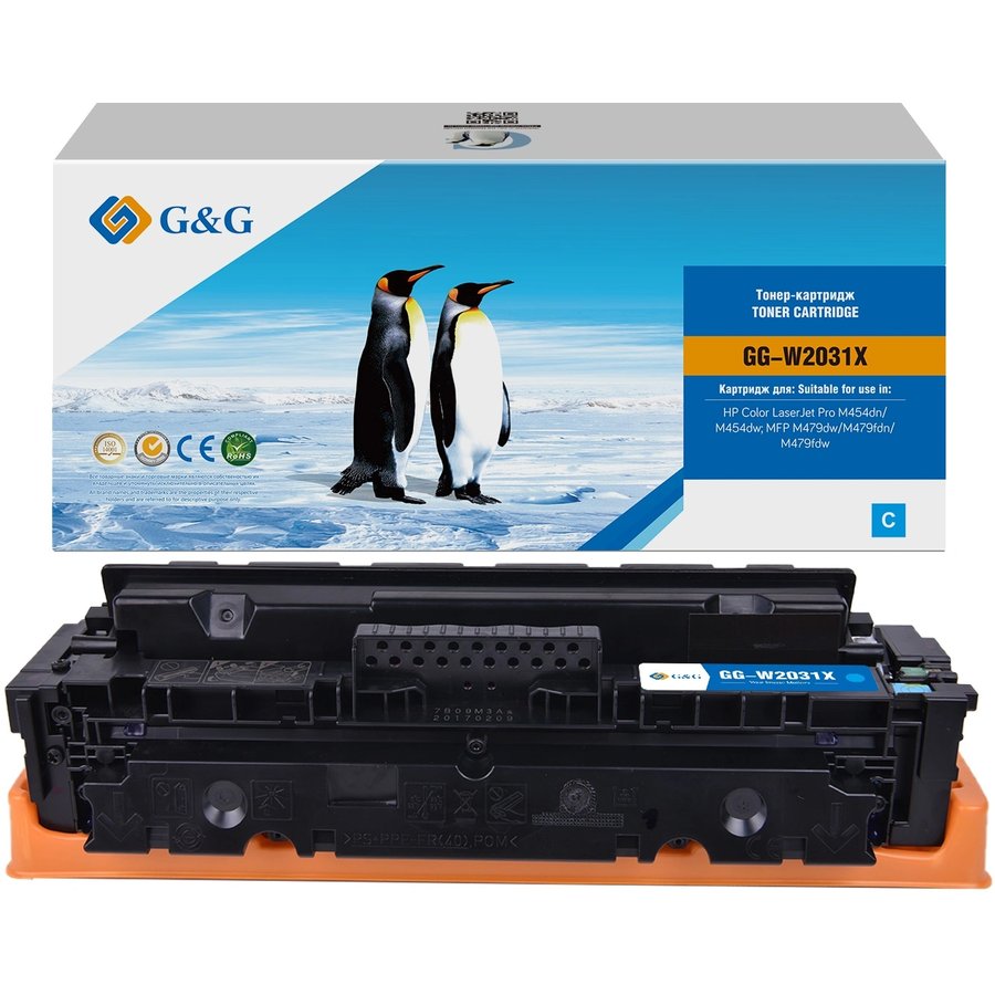 G&G GG-W2031X голубой (6000 стр) для HP Color LaserJet Pro M454dn/dw, MFP479dw/fdn/fdw