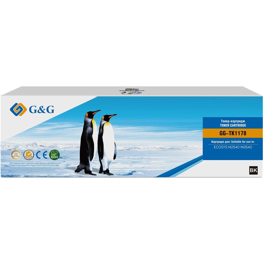 G&G GG-TK1170 чёрный (7200 стр) для Kyocera M2040dn, M2540dn, M2640dw