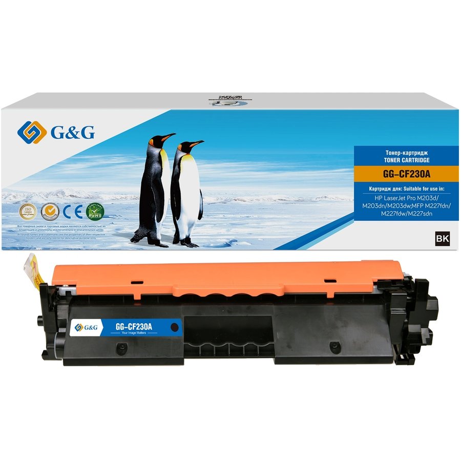 G&G GG-CF230A черный (1600 стр) для HP LaserJet Pro M203d/dn/dw MFP M227fdn/fdw/sdn