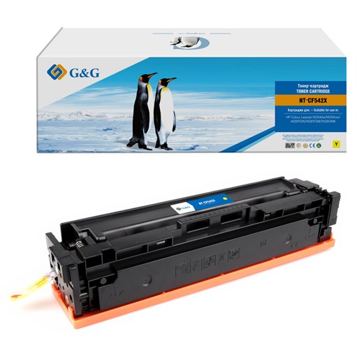G&G GG-CF542X Желтый (2500 стр) для HP CLJ M175/CP1025/M275; Canon LBP7010C/7018C