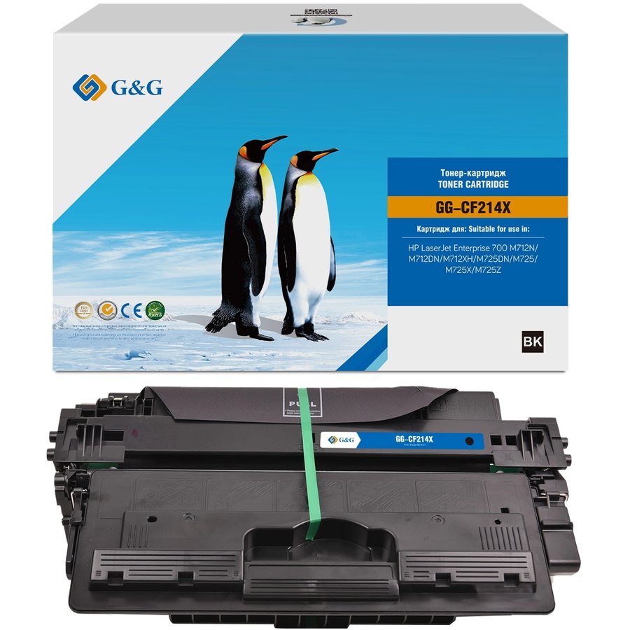 G&G GG-CF214X Черный (17500 стр) для HP LJ M712/M725