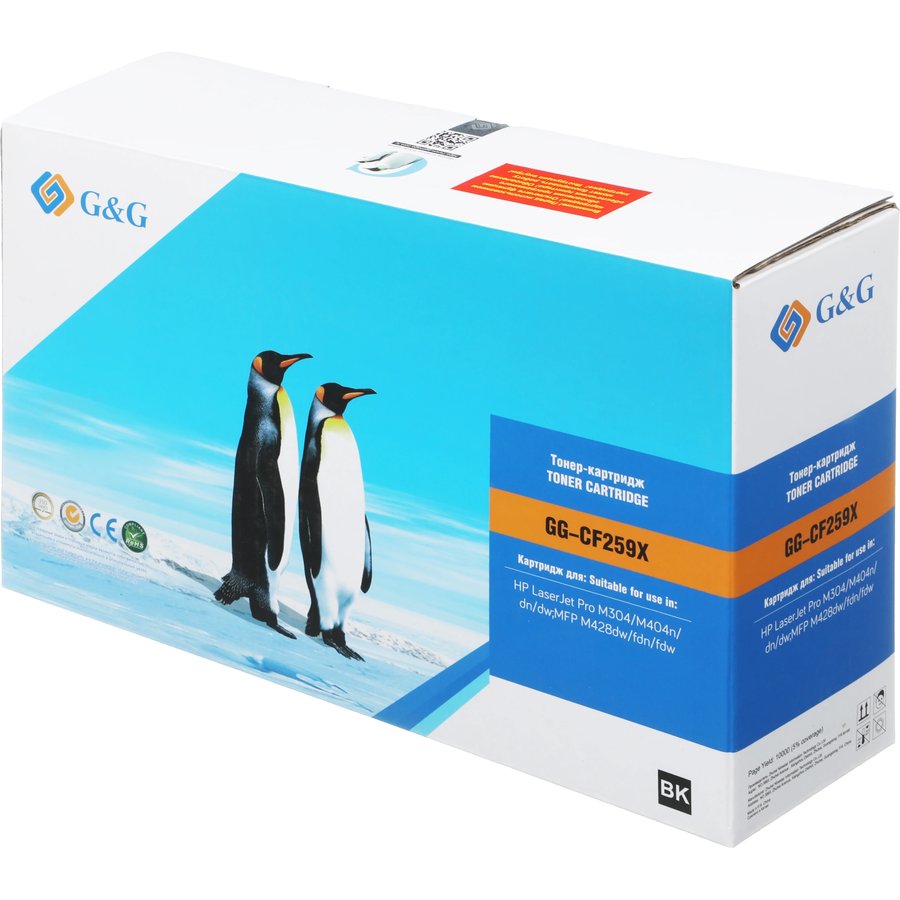 G&G GG-CF259X чёрный (10000 стр) для НР LaserJet Pro M304/404n/dn/dw, MFP M428dw/fdn/fdw