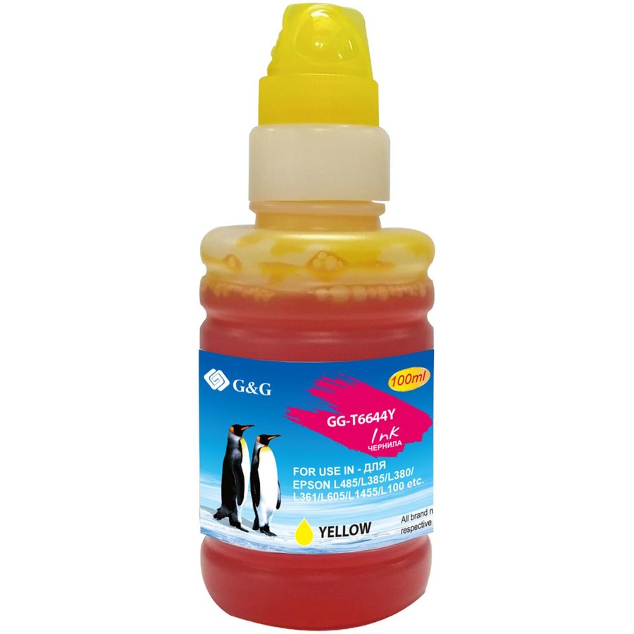 G&G GG-T6644Y желтый (100 мл) для Epson L100, L110, L120, L130, L132, L210, L222