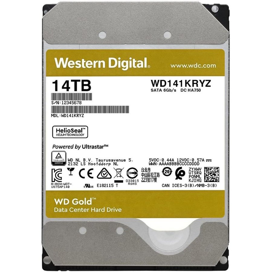 Western Digital 14Tb SATA-III Gold (WD141KRYZ)