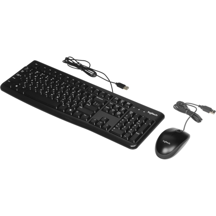 Logitech Desktop MK120 ЛАТИНИЦА (без кириллицы) (920-002589) Black