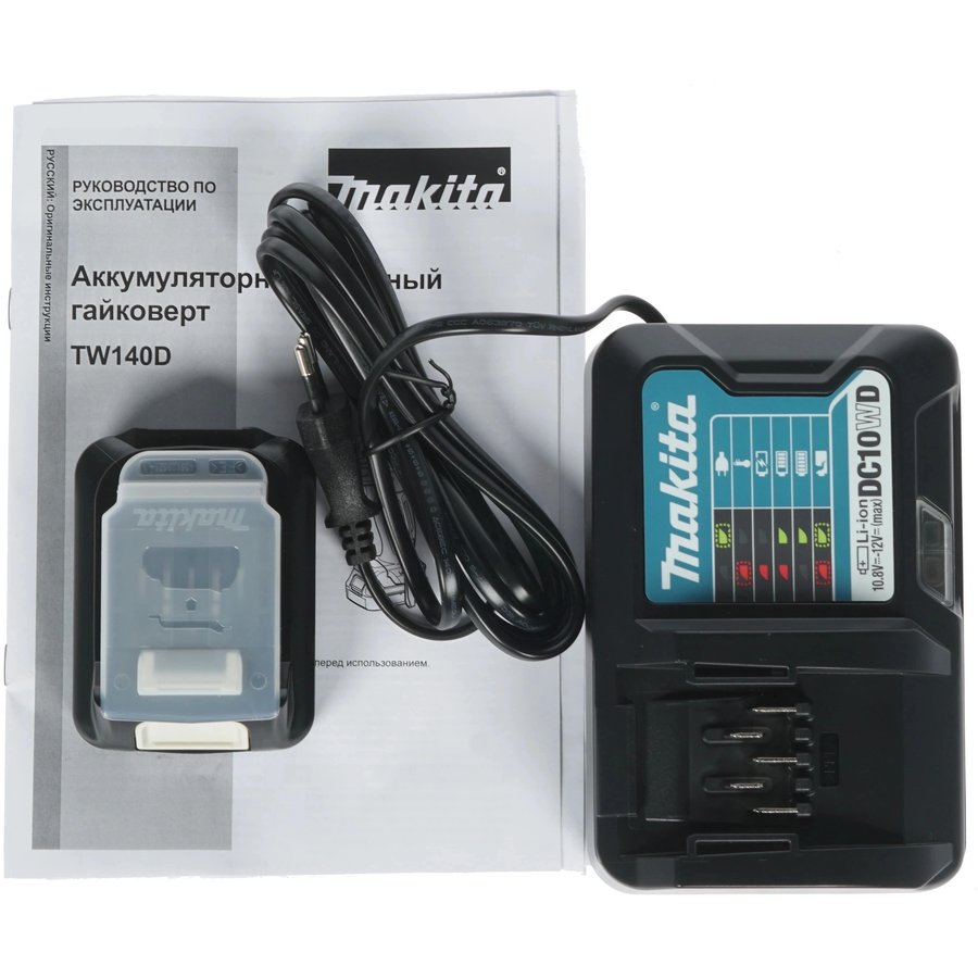 Makita TW140DWAE 2Ач, с двумя аккумуляторами