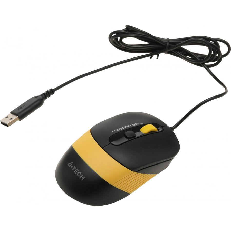 A4TECH Fstyler F1110, USB, проводной (F1110 BUMBLEBEE) Черный