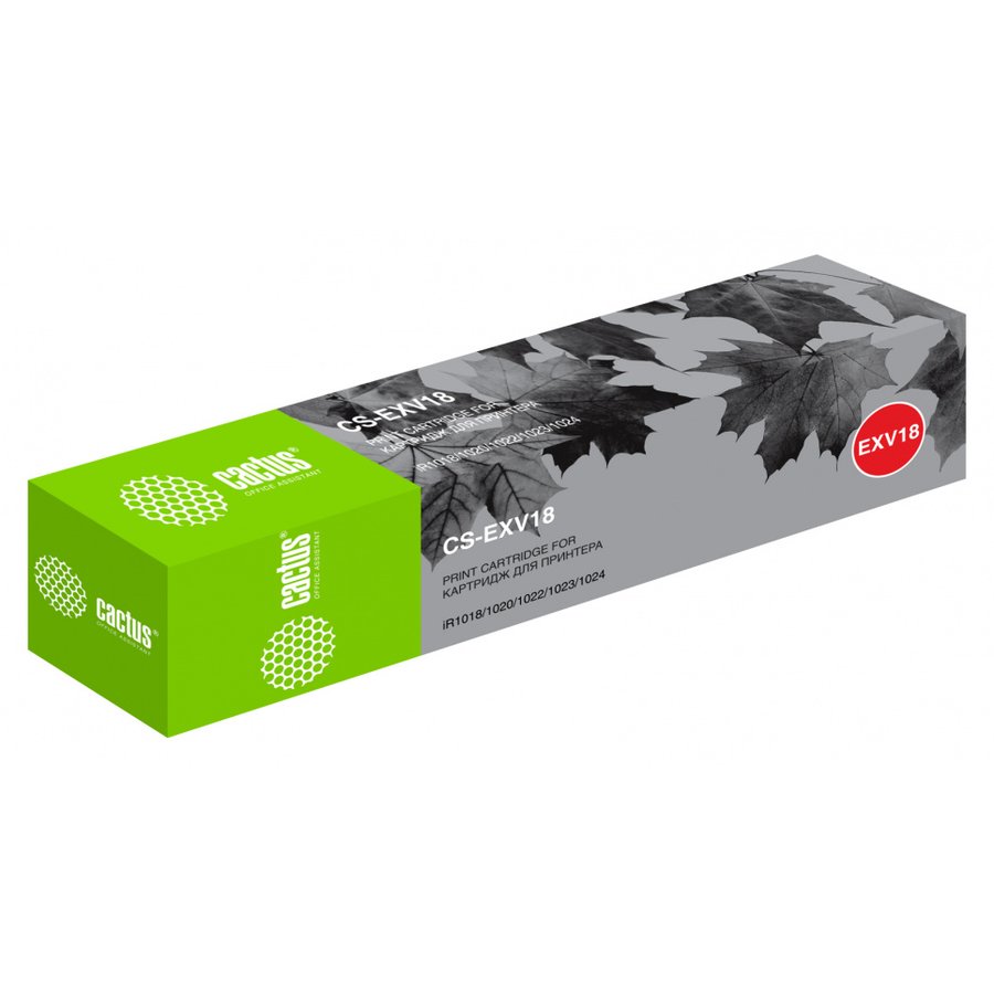 Cactus CS-EXV18 чёрный (8400 стр) для Canon iR1018/1020/1022/1023/1024