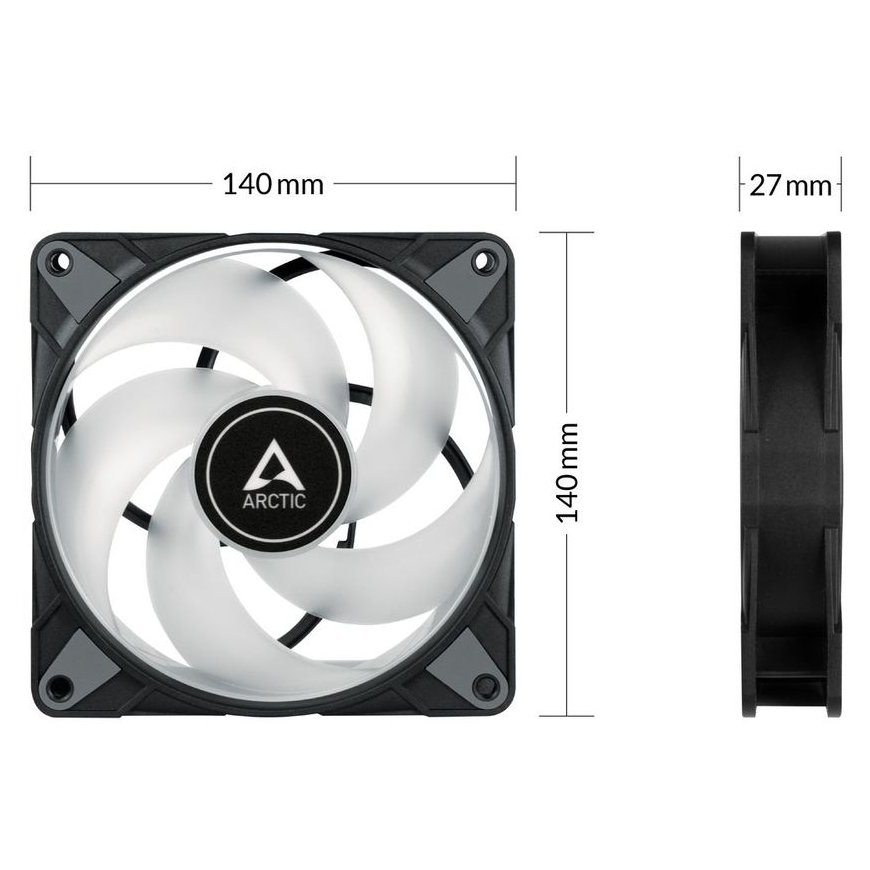 Arctic Cooling P14 PWM PST ARGB Black (ACFAN00239A)