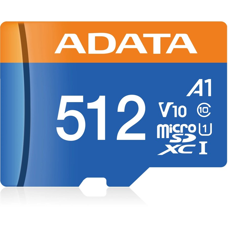 ADATA + SD адаптер 512Gb MicroSD (AUSDX512GUICL10A1-RA1)