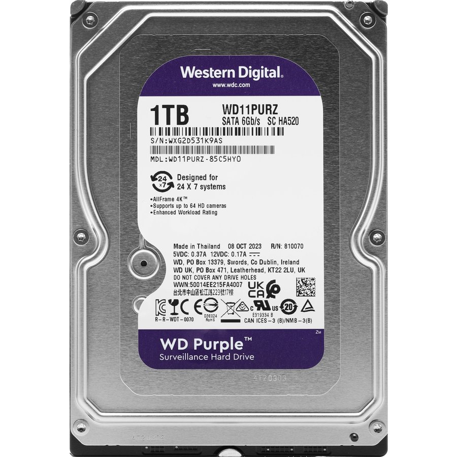Western Digital 1Tb SATA-III Purple (WD11PURZ)