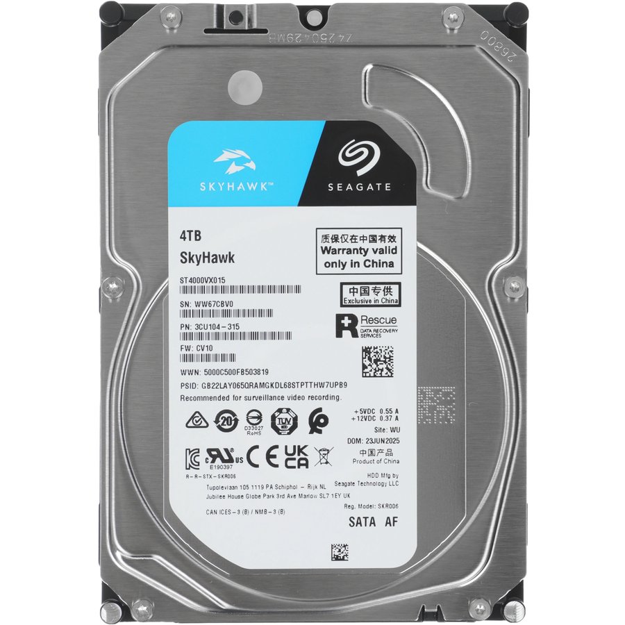 Seagate SkyHawk Surveillance 4Tb SATA-III (ST4000VX015)