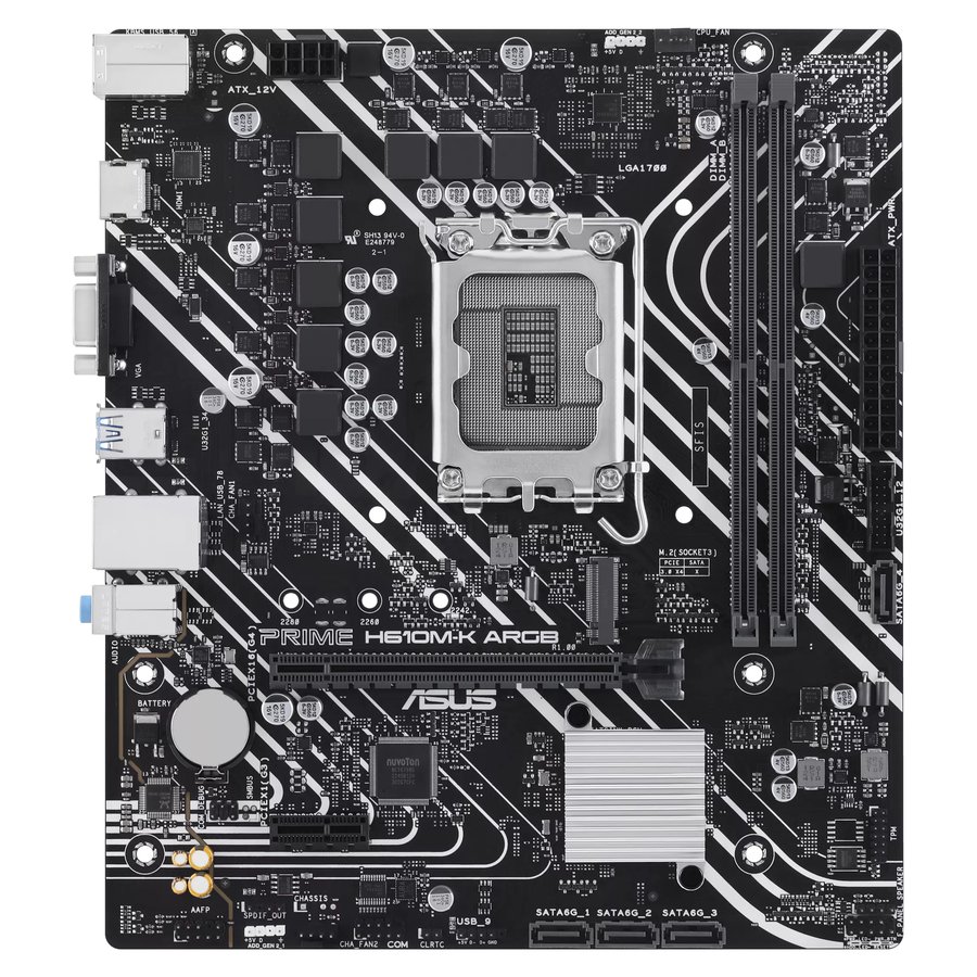 ASUS PRIME H610M-K ARGB (90MB1G90-M0EAY0)