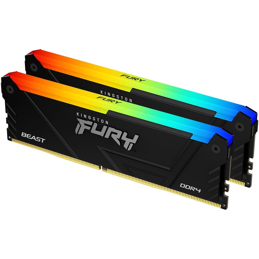 Kingston Fury Beast RGB 32Gb DDR4 3200MHz (2x16Gb KIT) (KF432C16BB2AK2/32)