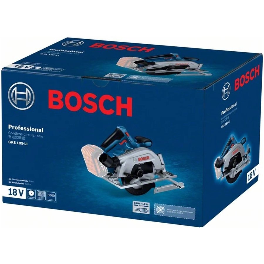 Bosch GKS 185-LI без АКБ и ЗУ (ручная) (06016C1221)