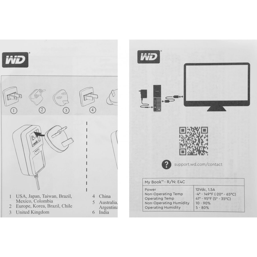 Western Digital My Book 8 ТБ (WDBBGB0080HBK-EESN)