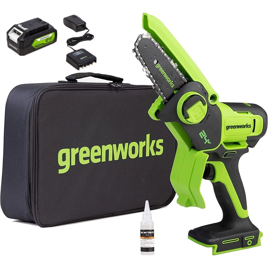 Greenworks 10см, c 1хАКБ 2Ач и ЗУ (2008207UA)