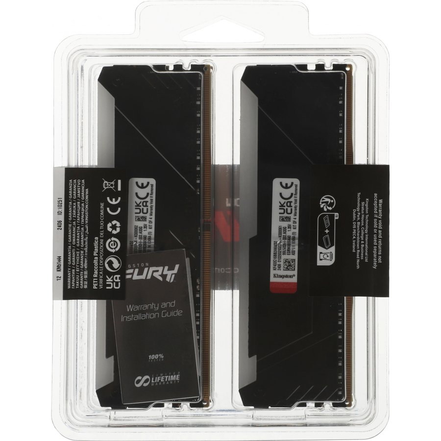 Kingston Fury Beast Black RGB 32Gb DDR4 3200MHz (4x8Gb KIT) (KF432C16BB2AK4/32)