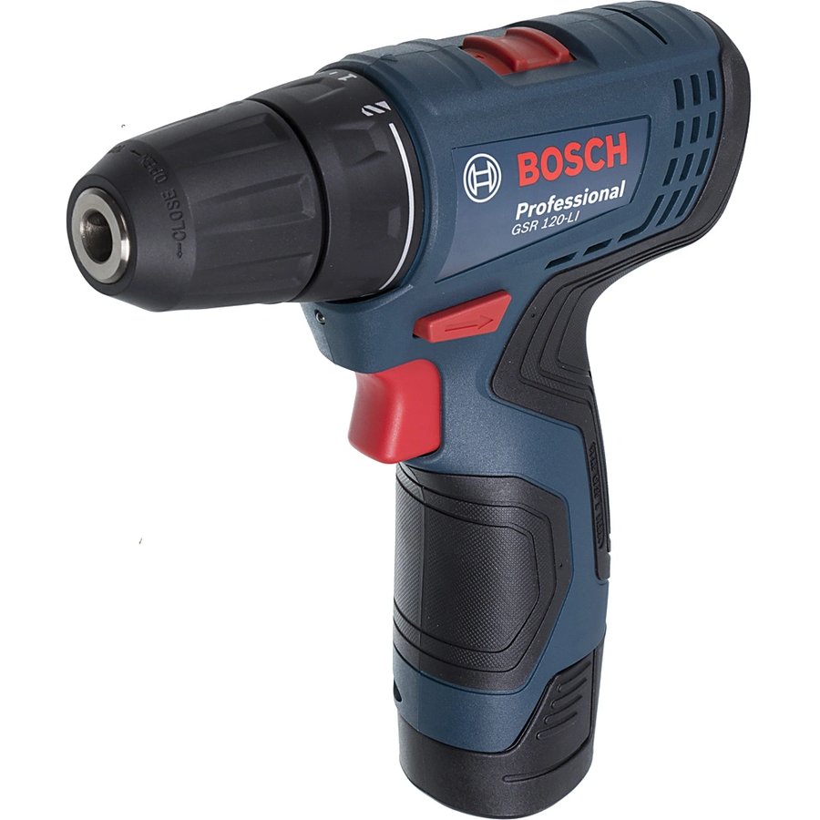 Bosch GSR 120-LI, 2Ач, с двумя аккумуляторами (06019G8000)