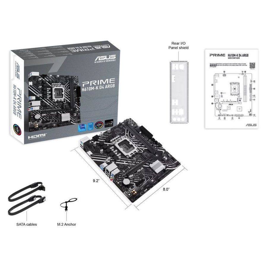 ASUS PRIME H610M-K D4 ARGB (90MB1HN0-M0EAY0)