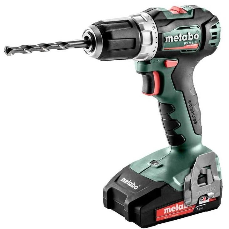 METABO BS 18 L BL, 2Ач, с двумя аккумуляторами (613155500)