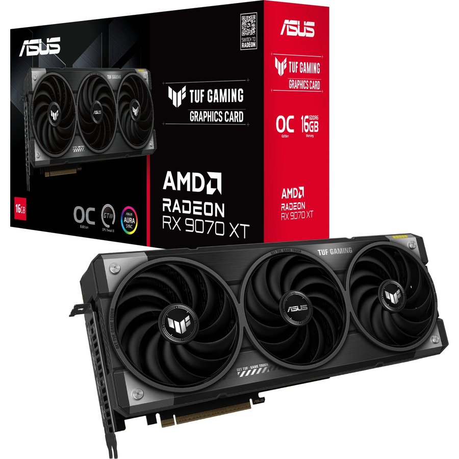 ASUS OC 16Gb AMD Radeon RX 9070 XT (TUF-RX9070XT-O16G-GAMING)