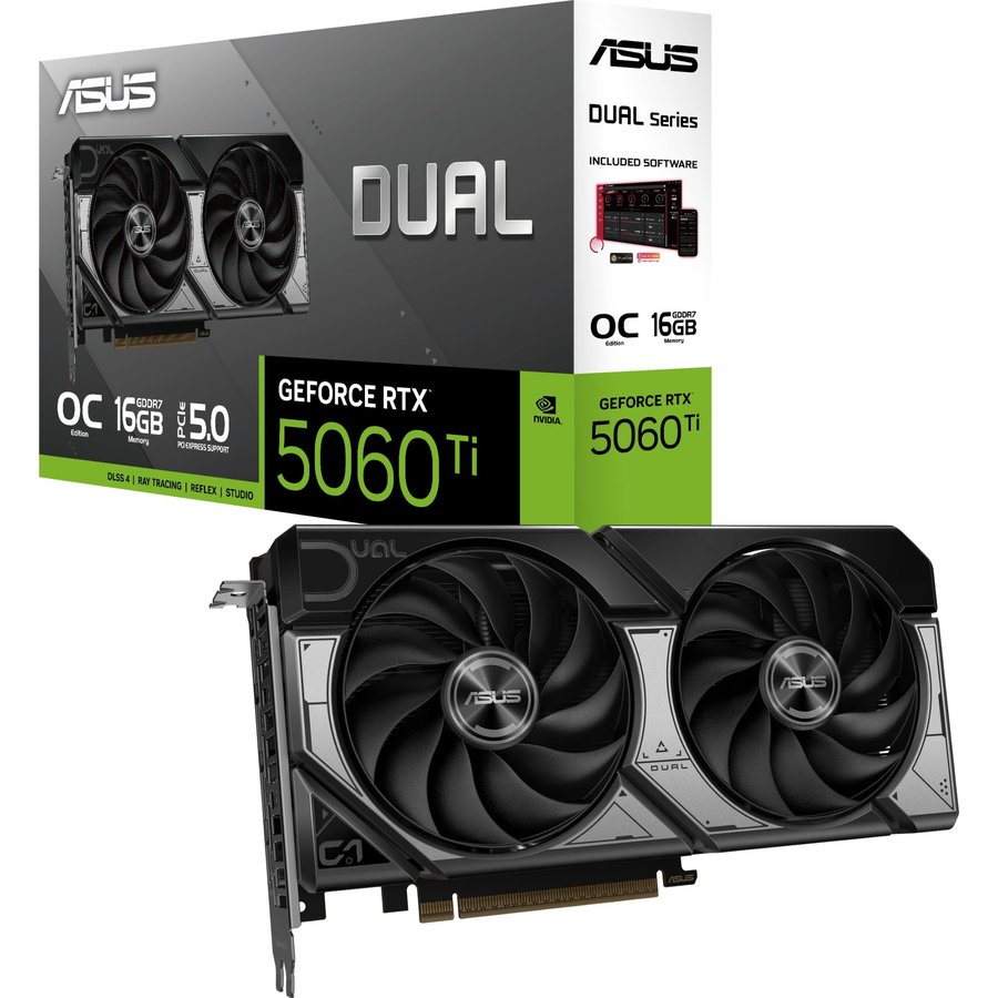 ASUS OC 16Gb NVIDIA GeForce RTX 5060 Ti (DUAL-RTX5060TI-O16G)