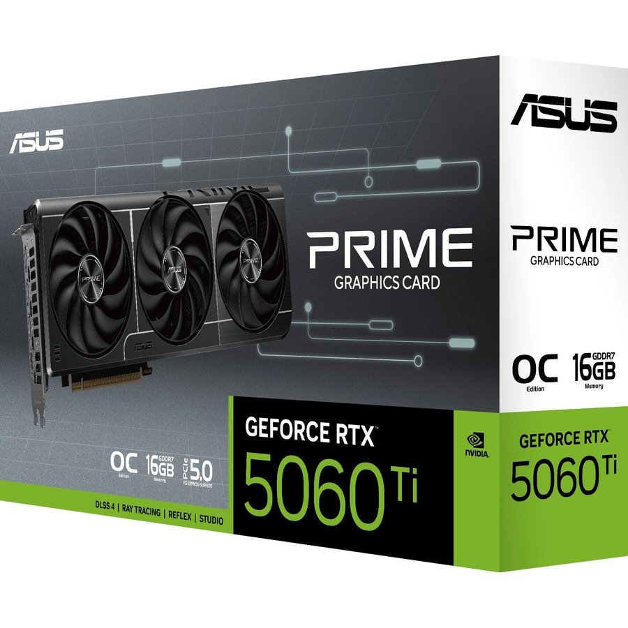 ASUS PRIME OC 16Gb NVIDIA GeForce RTX 5060 Ti (PRIME-RTX5060TI-O16G)
