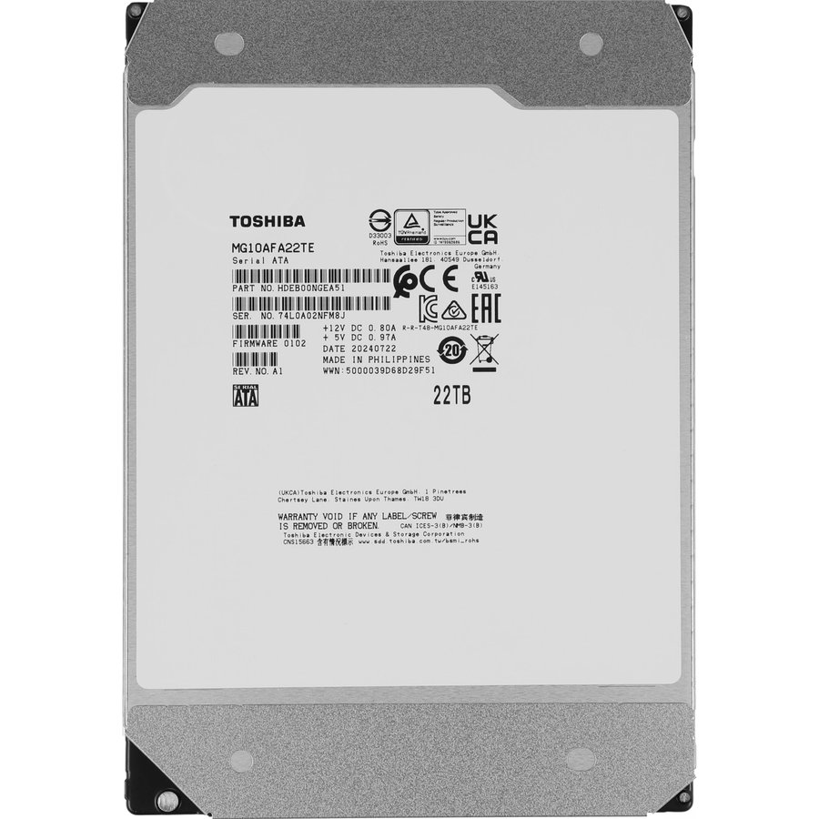 Toshiba 22Tb SATA-III (MG10AFA22TE)