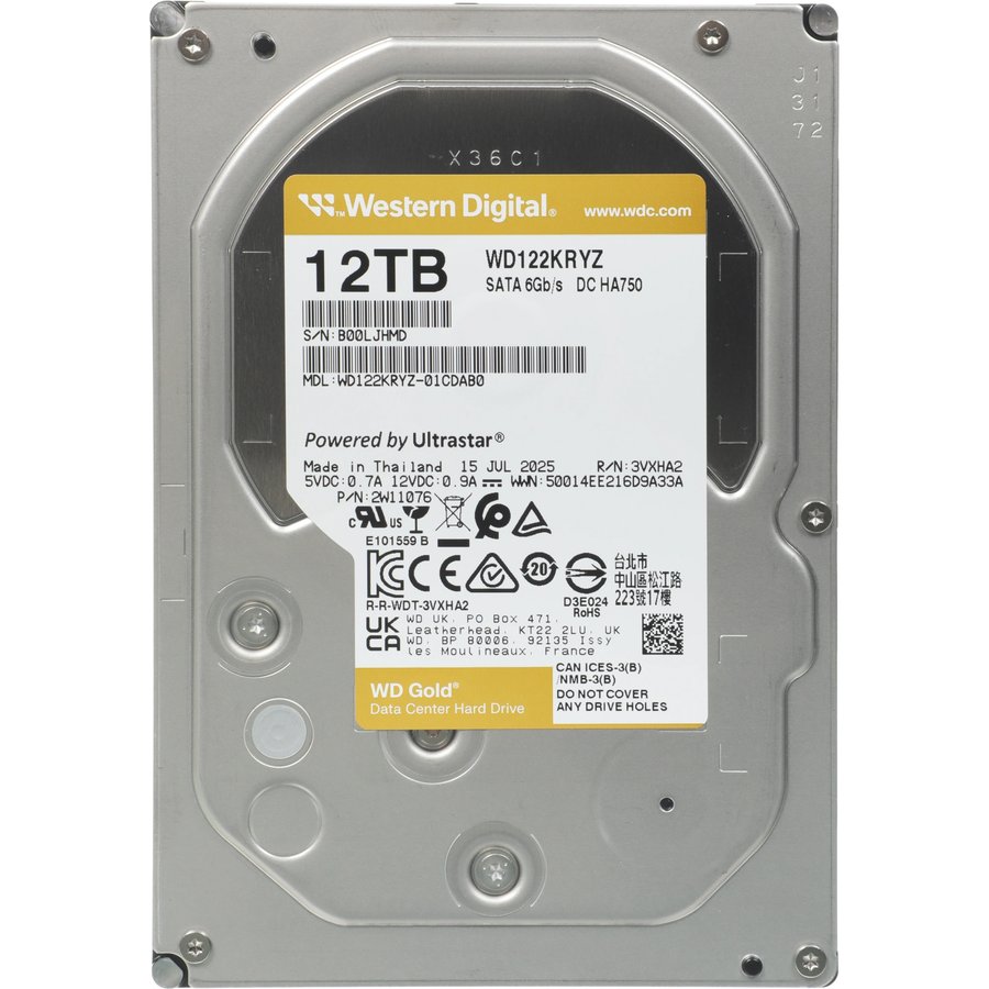 WD Gold 12Tb SATA-III (WD122KRYZ)