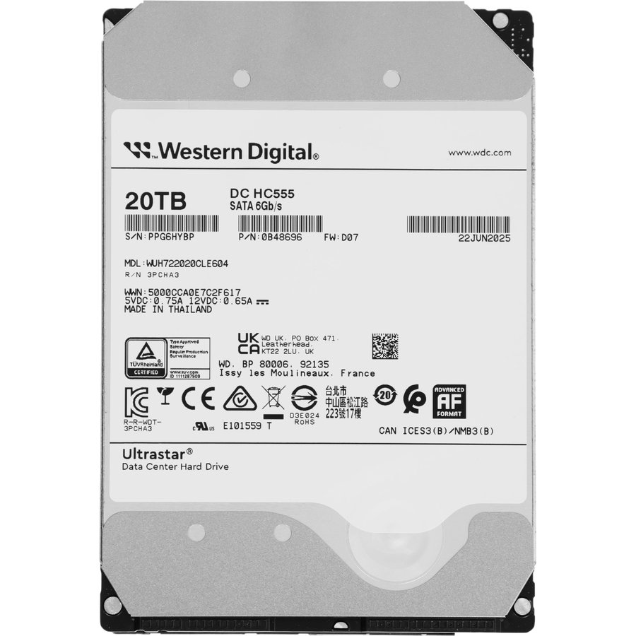 WD DC HC555 20Tb SATA-III (WUH722020CLE604)