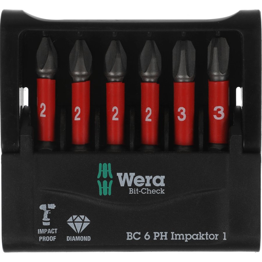WERA WE-057691, универсальные, шестигранный (1/4HEX - E), 6шт (WE-057691)