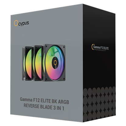 Ocypus Gamma F12 Elite BK ARGB REV. BLADE 3in1
